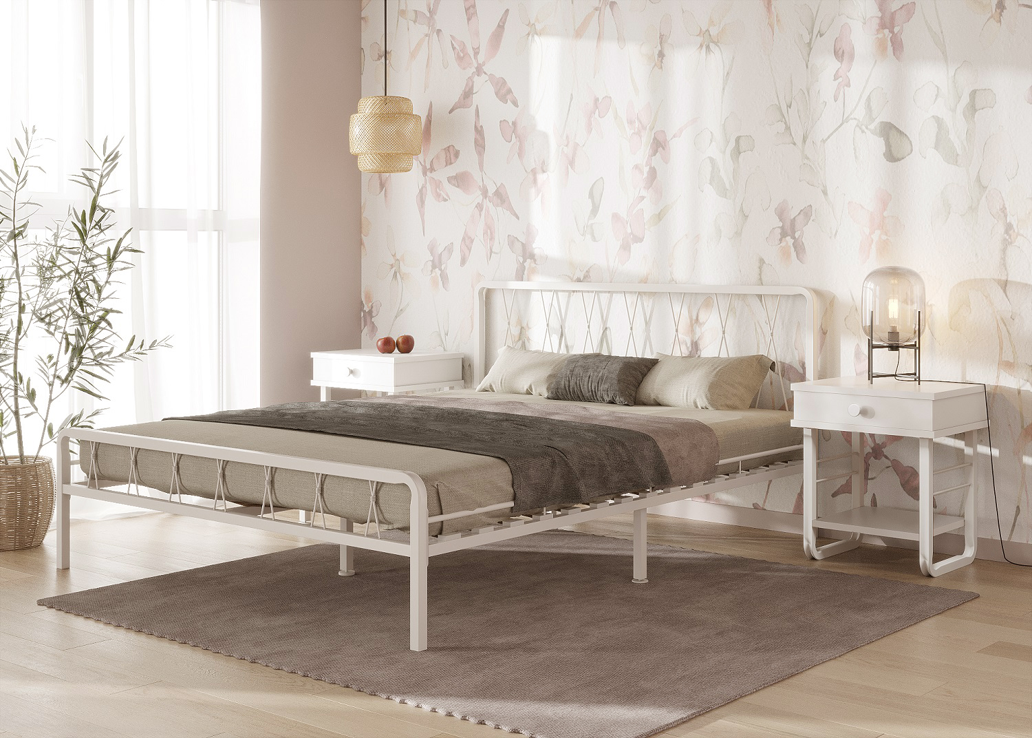 Кровать КМД 18 КЛЭР 140 белый