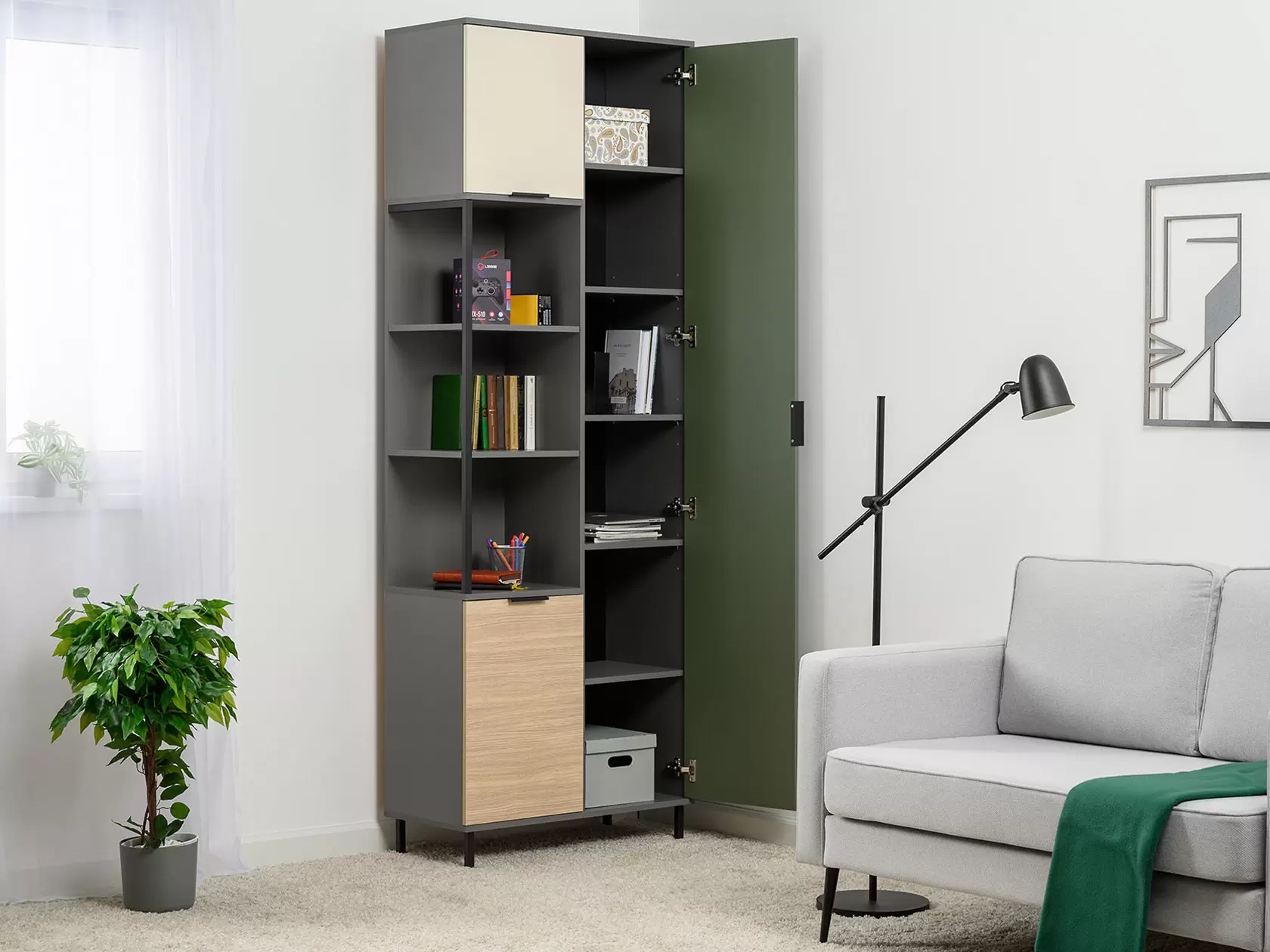 Детский шкаф Марвэл комбинированный